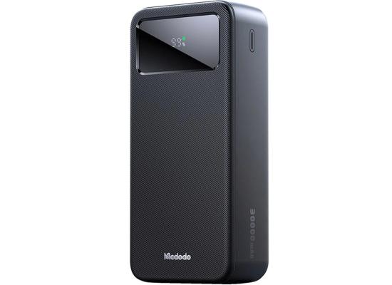 Mcdodo MC-4240 30000Mah 22.5W 4-in-1 fast charging with PD, QC, SCP, and VOOC Power Bank Supports fast charging for Apple, Samsung, Huawei, Xiaomi, OPPO, and VIVO mobile phones Smart LCD Digital Display - Black